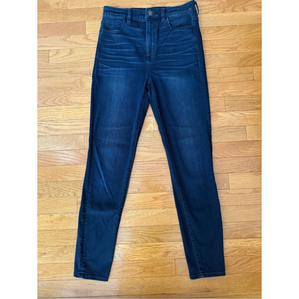 American Eagle Dark Blue Highest Rise Jeggings (Super Stretch X)